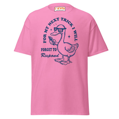 Funny Duck T-Shirt – Forget to Respond Humor Tee - Azalea - T-Shirts Online