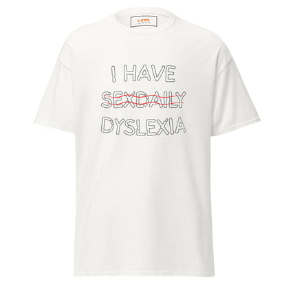 Funny Dyslexia Tee | Humorous T-Shirt - White - T-Shirts Online