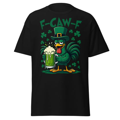 Funny F - CAW - F Rooster St. Patrick's Day Beer T-Shirt - Black - T-Shirts Online