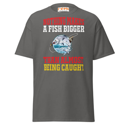 Funny Fishing Quote T-Shirt – Big Catch Humor Tee - Charcoal - T-Shirts Online
