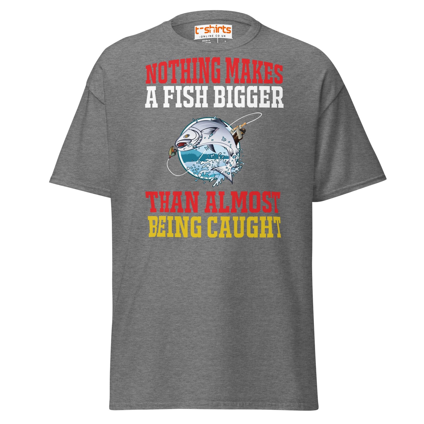 Funny Fishing Quote T-Shirt – Big Catch Humor Tee - Graphite Heather - T-Shirts Online