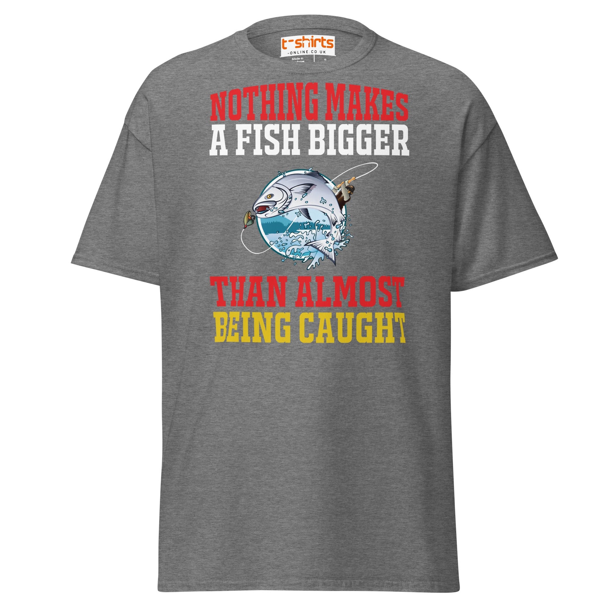 Funny Fishing Quote T-Shirt – Big Catch Humor Tee - Graphite Heather - T-Shirts Online