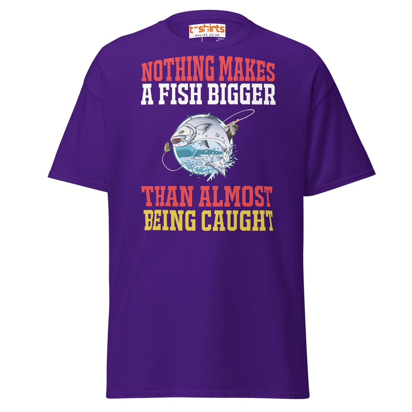 Funny Fishing Quote T-Shirt – Big Catch Humor Tee - Purple - T-Shirts Online