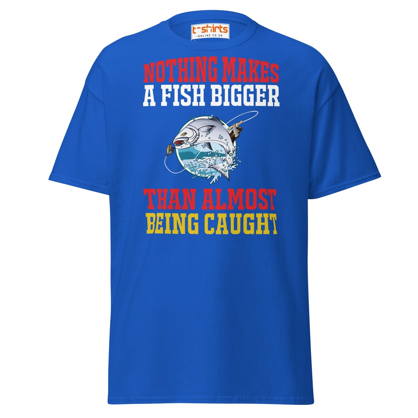 Funny Fishing Quote T-Shirt – Big Catch Humor Tee - Royal - T-Shirts Online