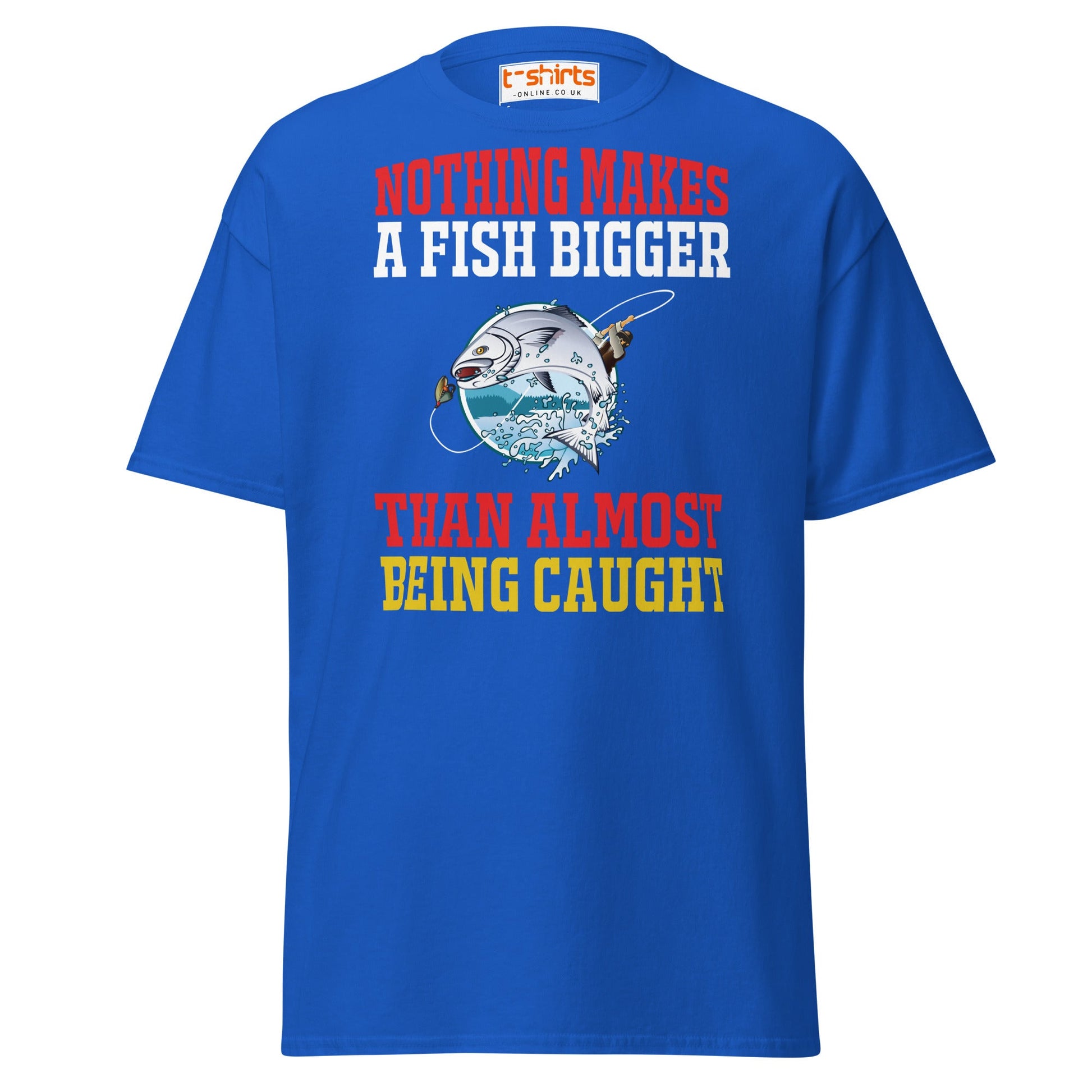 Funny Fishing Quote T-Shirt – Big Catch Humor Tee - Royal - T-Shirts Online