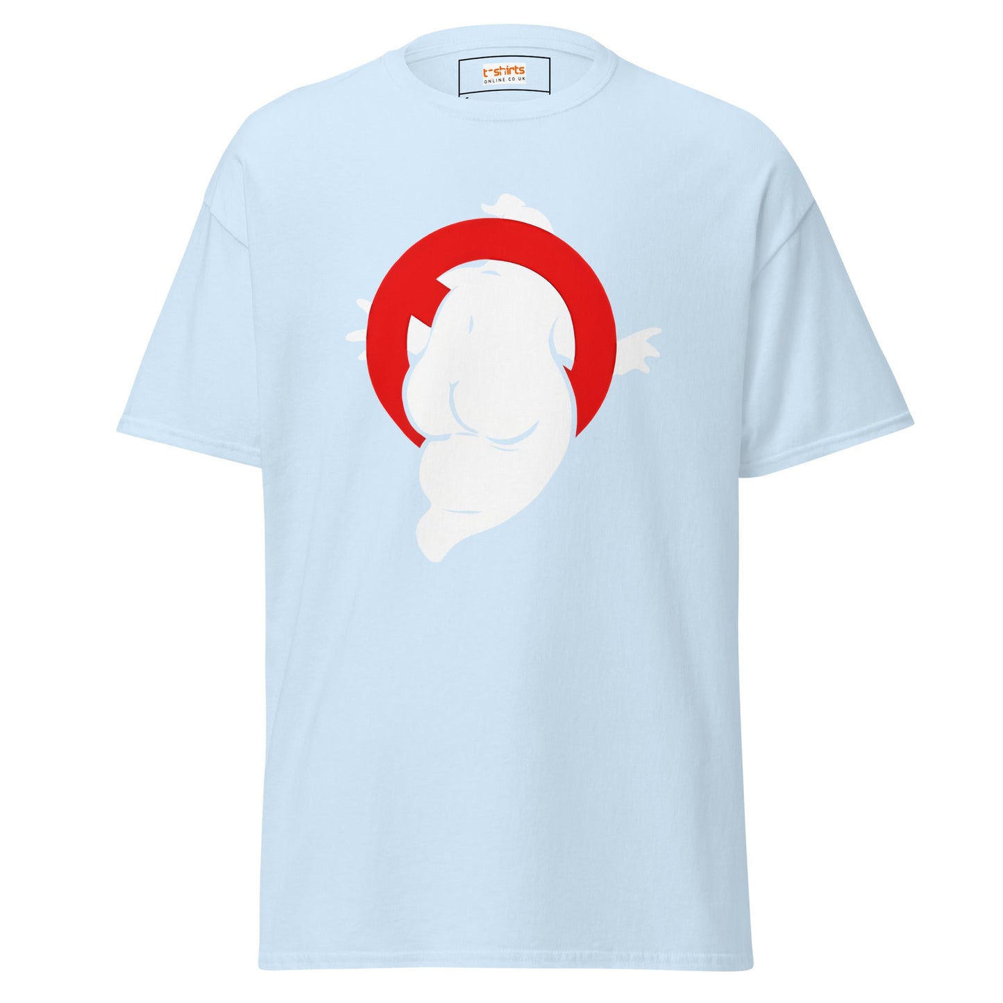 Funny Ghost T-Shirt | Men's Ghost Tee - Light Blue - T-Shirts Online