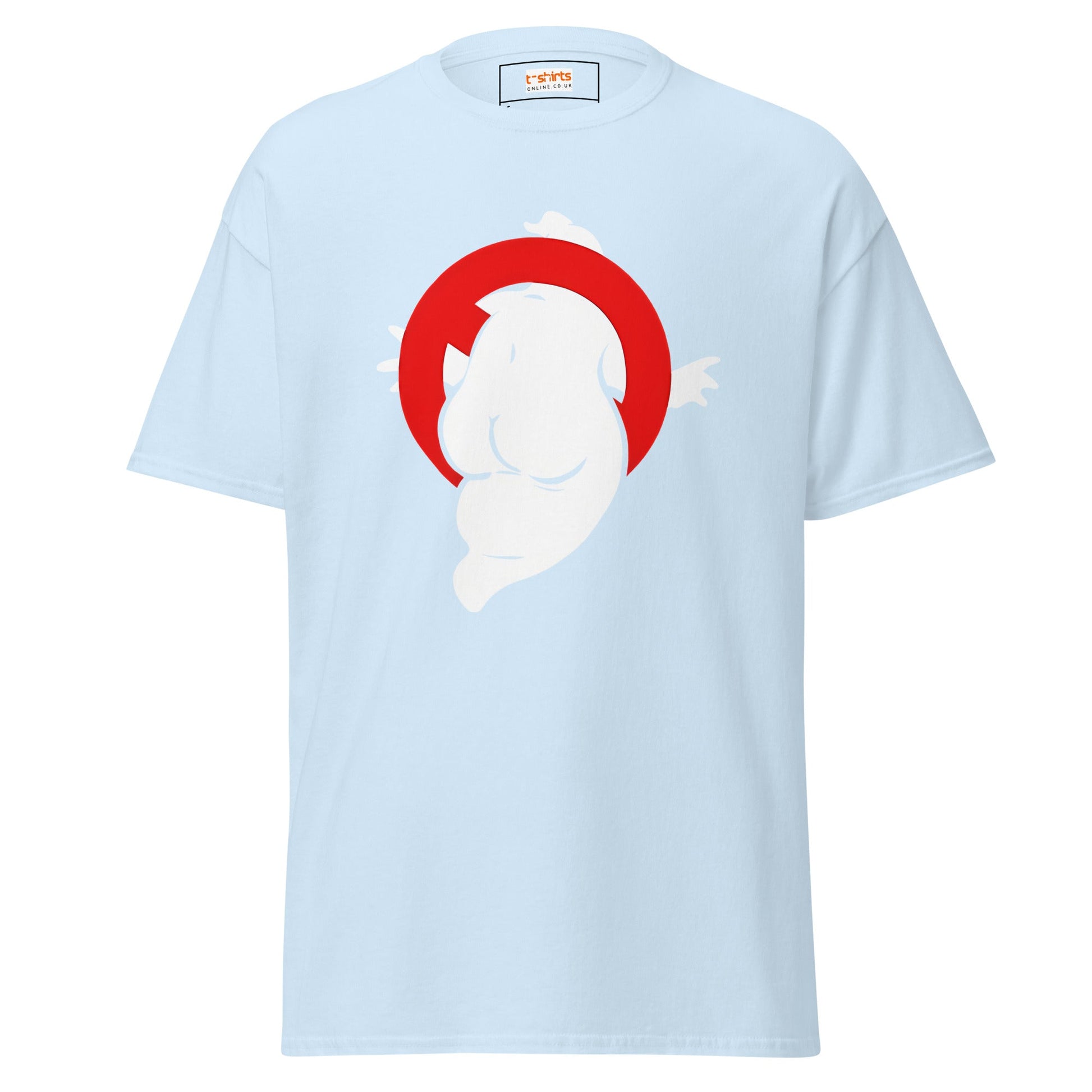 Funny Ghost T-Shirt | Men's Ghost Tee - Light Blue - T-Shirts Online