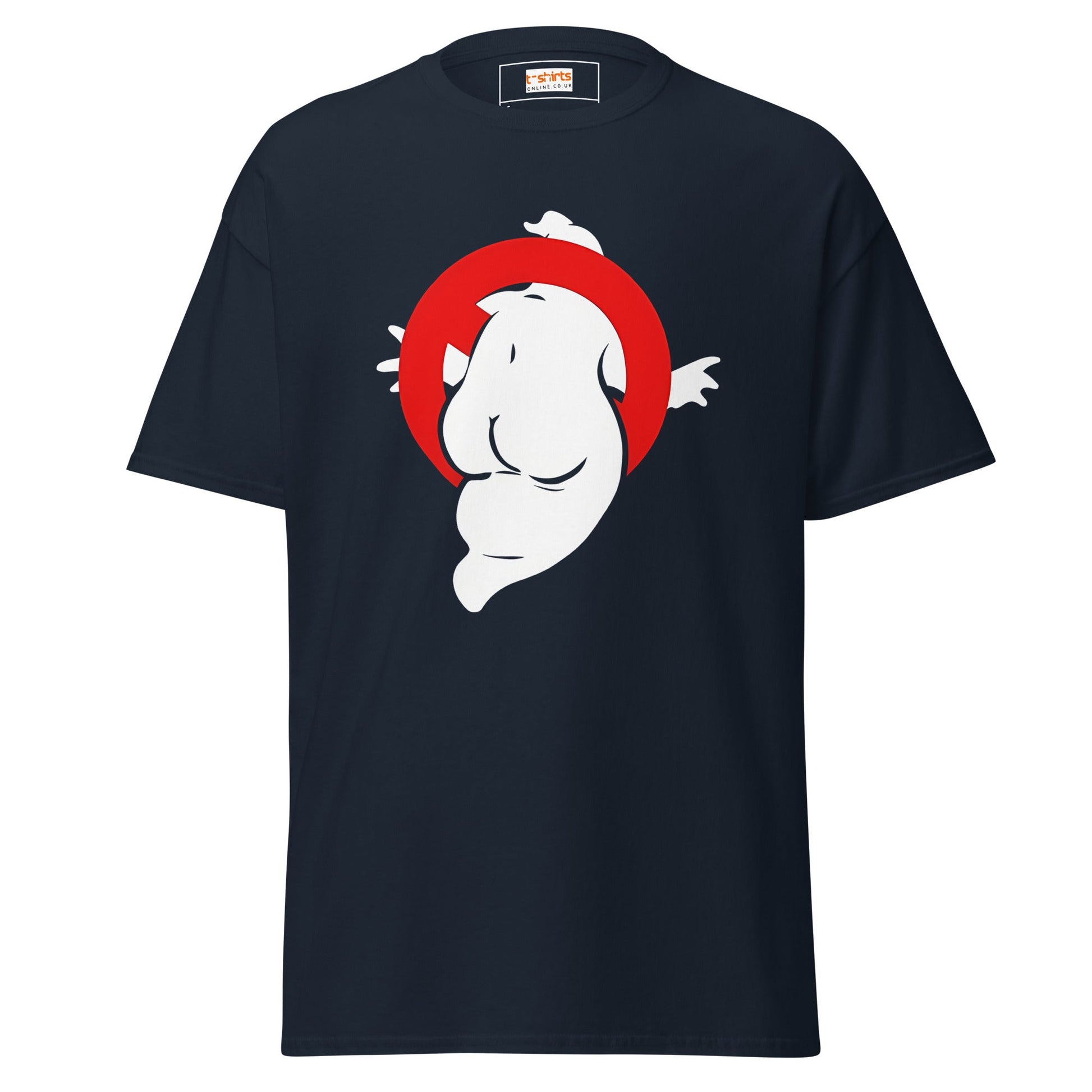 Funny Ghost T-Shirt | Men's Ghost Tee - Navy - T-Shirts Online