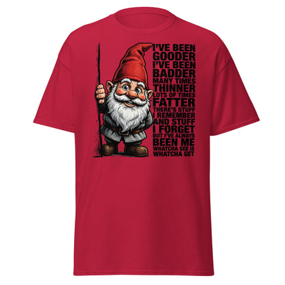 Funny Gnome T-Shirt - Whatcha See Is Whatcha Get - Cardinal - T-Shirts Online