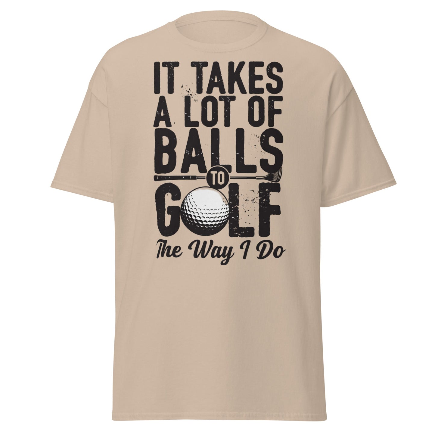 Funny Golf Balls T-Shirt - Humorous Golfer Gift Tee - Sand - T-Shirts Online
