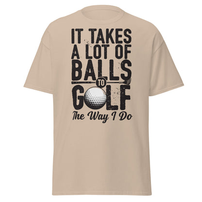 Funny Golf Balls T-Shirt - Humorous Golfer Gift Tee - Sand - T-Shirts Online