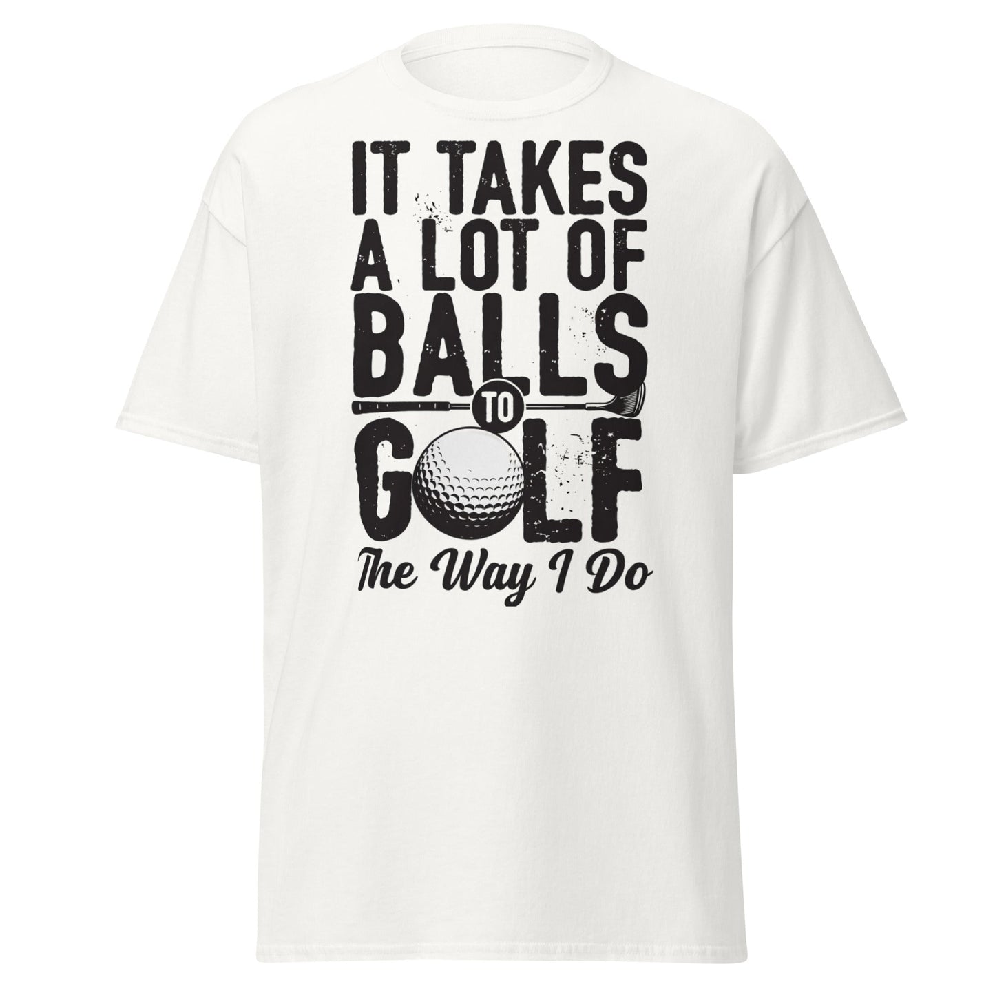 Funny Golf Balls T-Shirt - Humorous Golfer Gift Tee - White - T-Shirts Online