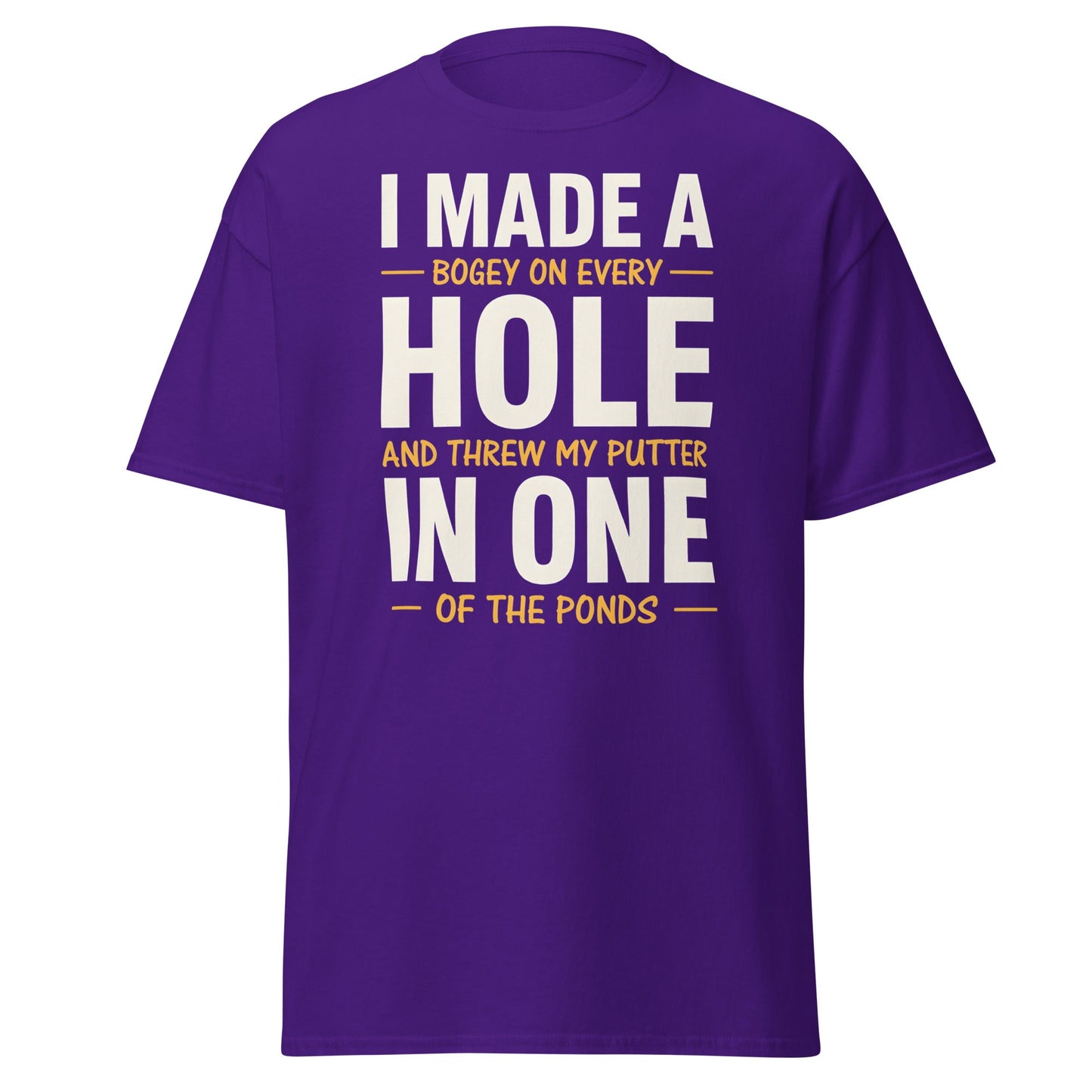Funny Golf Putter In One T-Shirt - Sarcastic Bogey Golf Tee - Purple - T-Shirts Online