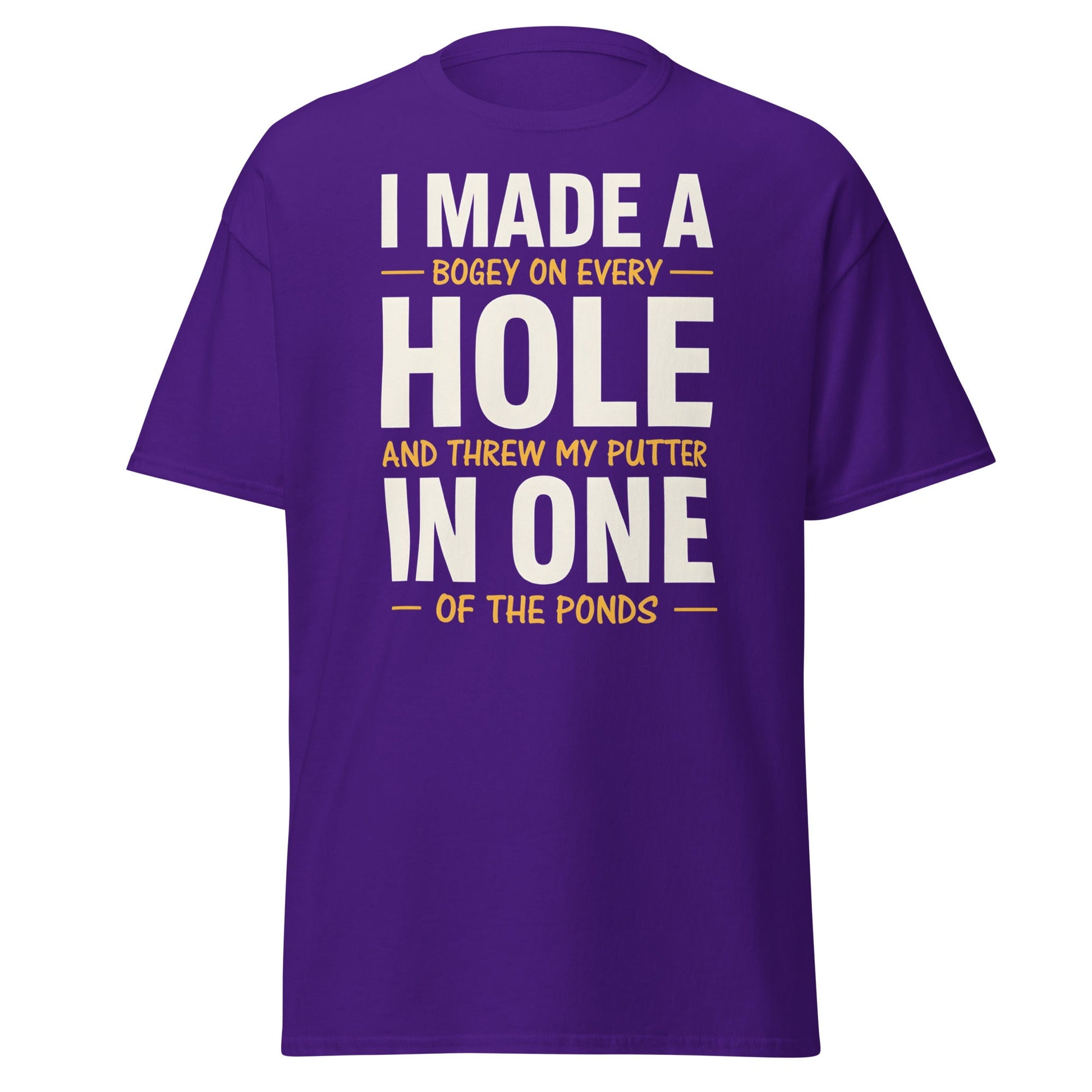 Funny Golf Putter In One T-Shirt - Sarcastic Bogey Golf Tee - Purple - T-Shirts Online