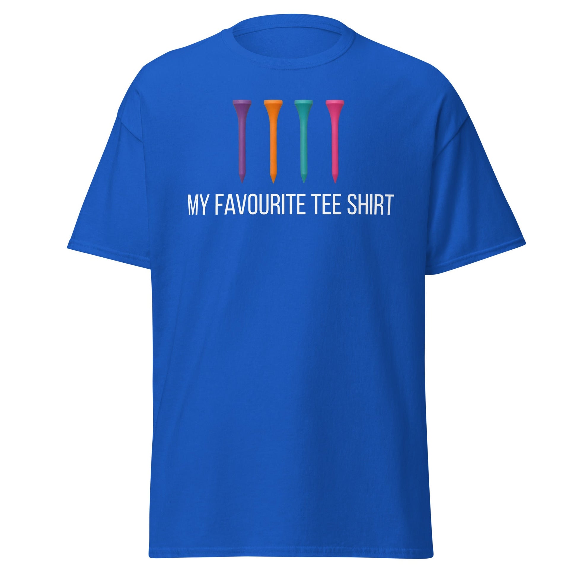 Funny Golf Tee Shirt - My Favourite Tee Pun Golfing Gift - Royal - T-Shirts Online