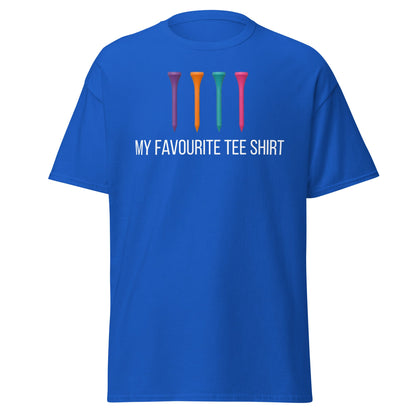 Funny Golf Tee Shirt - My Favourite Tee Pun Golfing Gift - Royal - T-Shirts Online