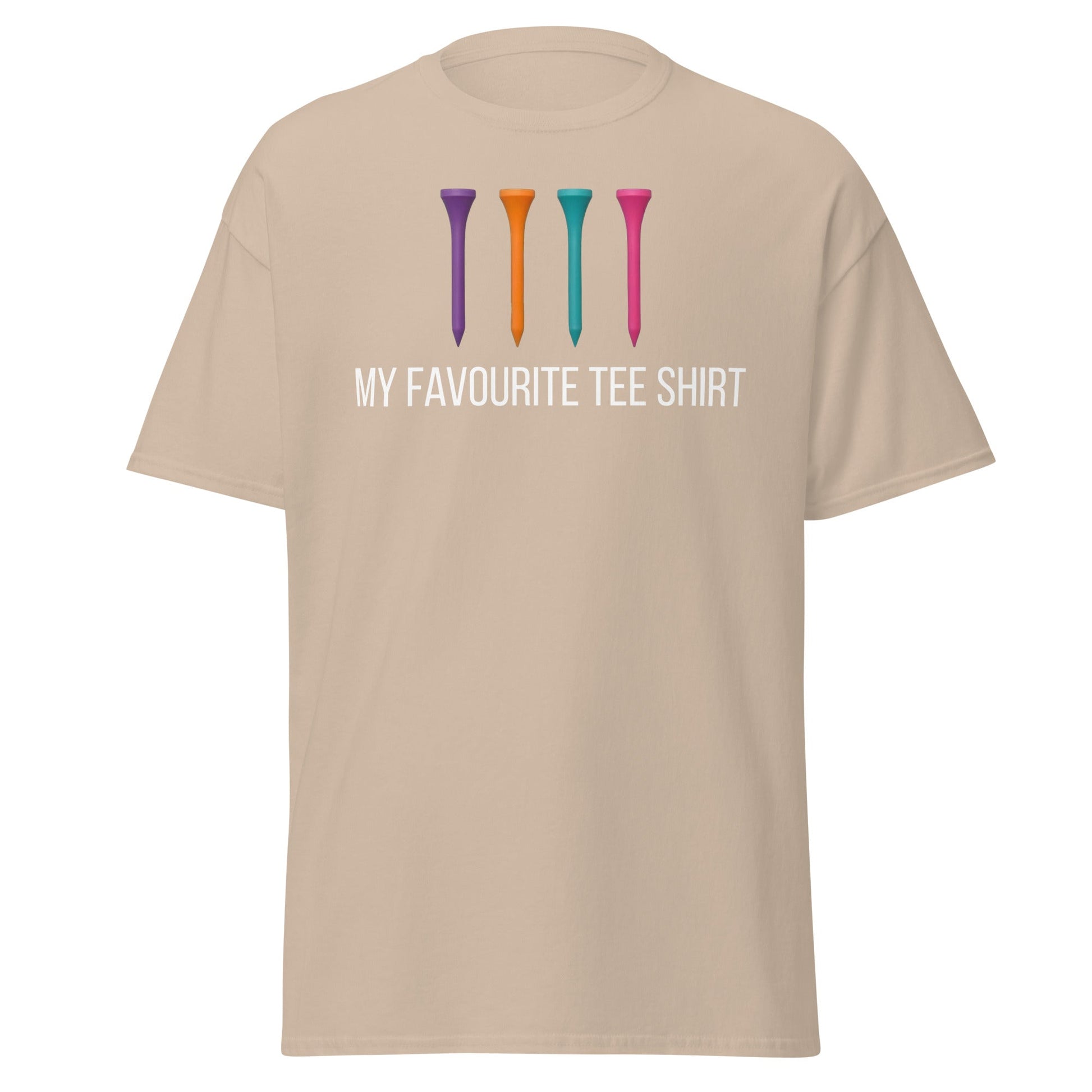 Funny Golf Tee Shirt - My Favourite Tee Pun Golfing Gift - Sand - T-Shirts Online