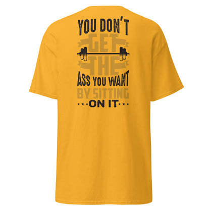 Funny Gym Motivation T-Shirt - Gold - T-Shirts Online