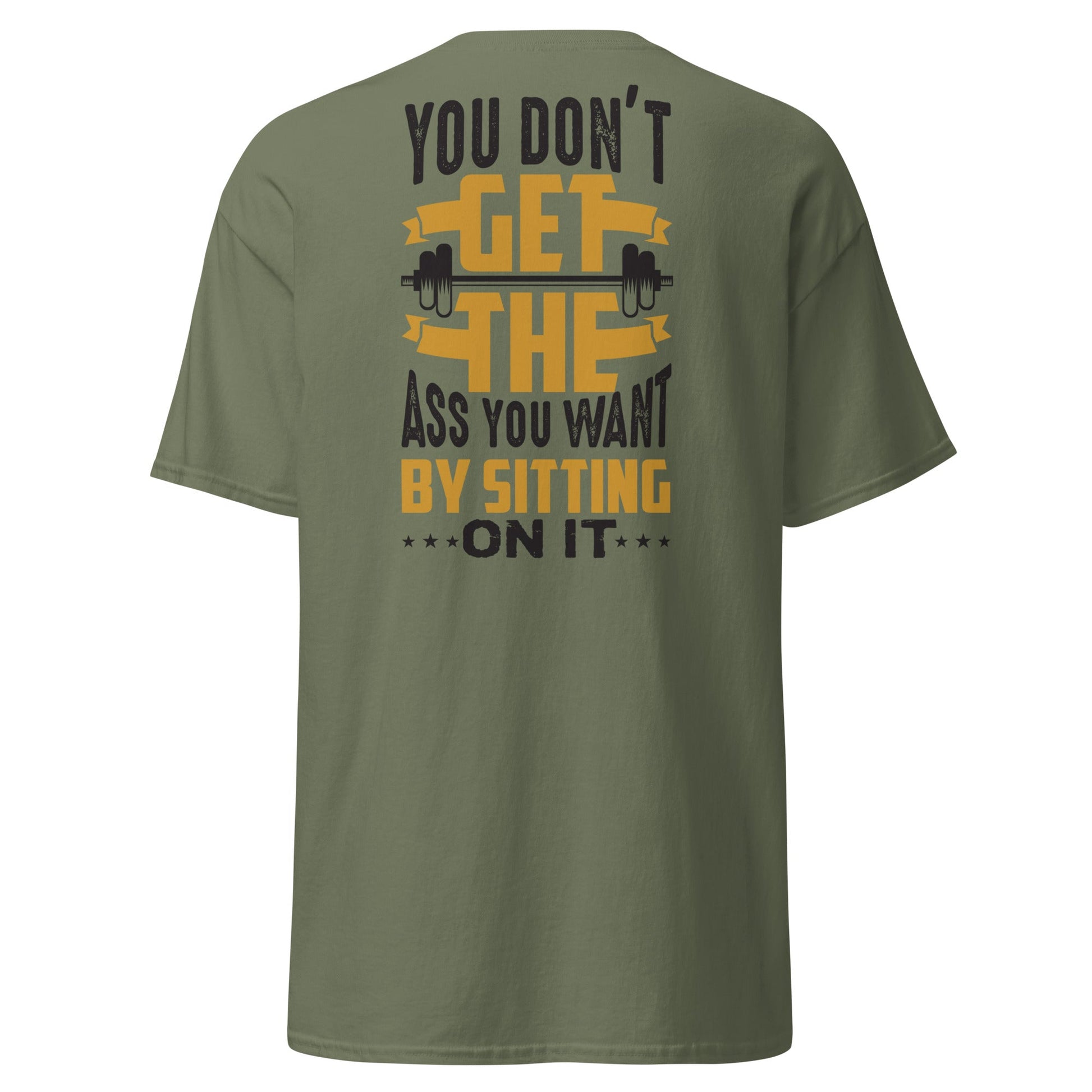 Funny Gym Motivation T-Shirt - Military Green - T-Shirts Online