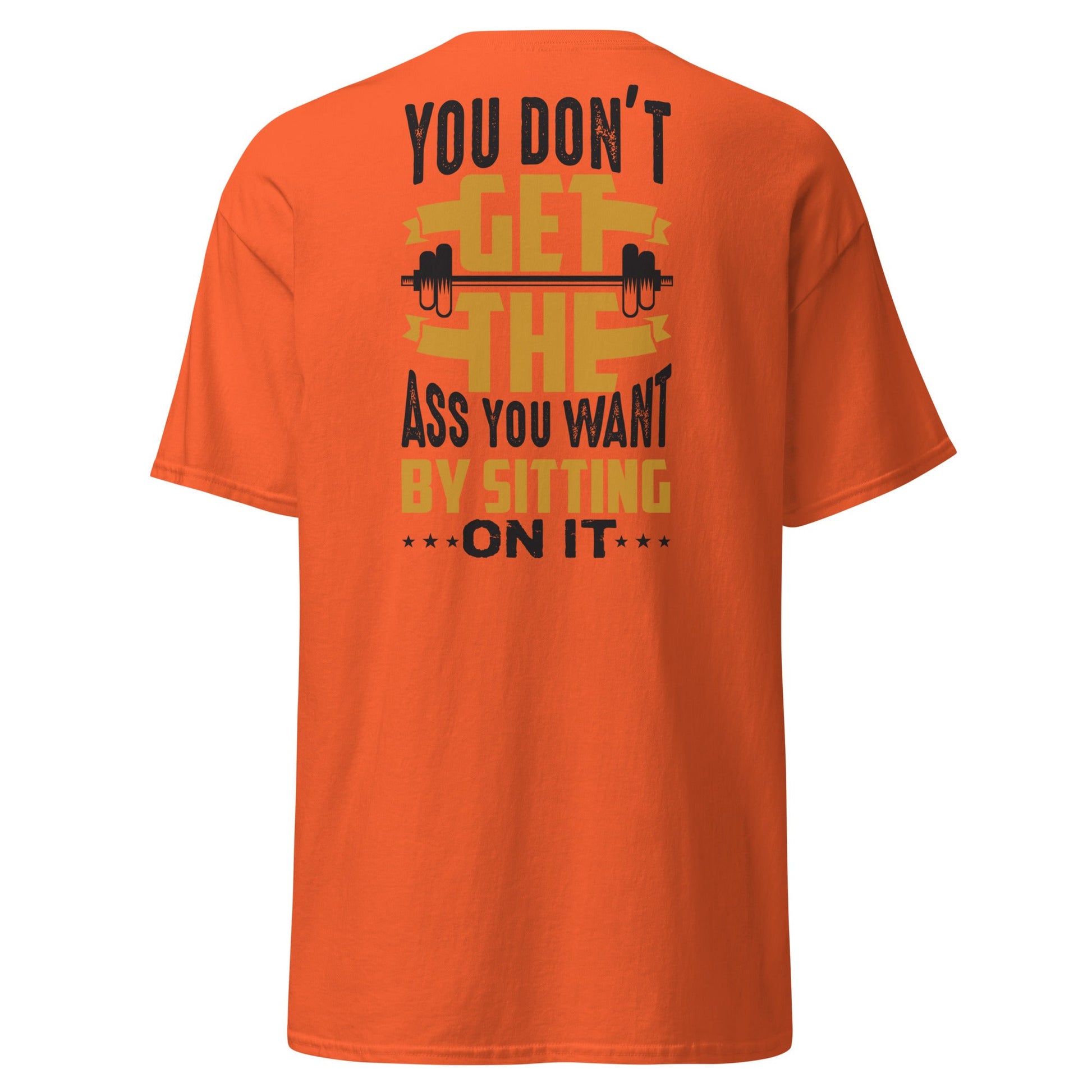 Funny Gym Motivation T-Shirt - Orange - T-Shirts Online