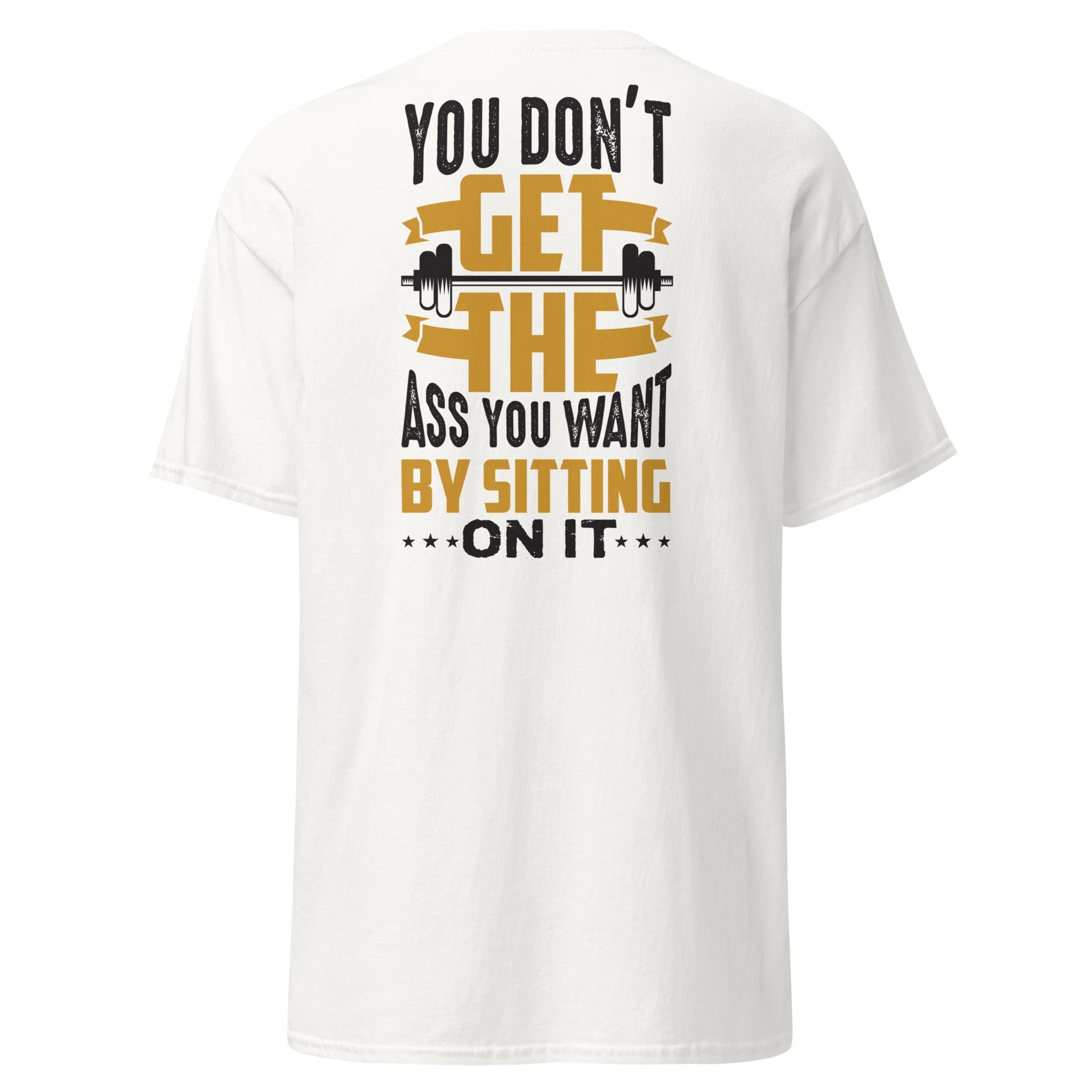 Funny Gym Motivation T-Shirt - White - T-Shirts Online