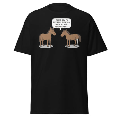 Funny Horse Hip Replacement Zebra Leg T-Shirt - Black - T-Shirts Online