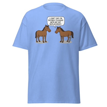 Funny Horse Hip Replacement Zebra Leg T-Shirt - Carolina Blue - T-Shirts Online