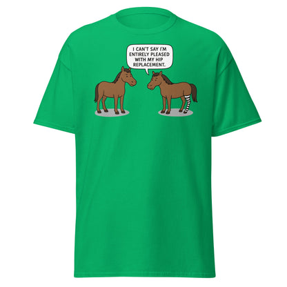 Funny Horse Hip Replacement Zebra Leg T-Shirt - Irish Green - T-Shirts Online