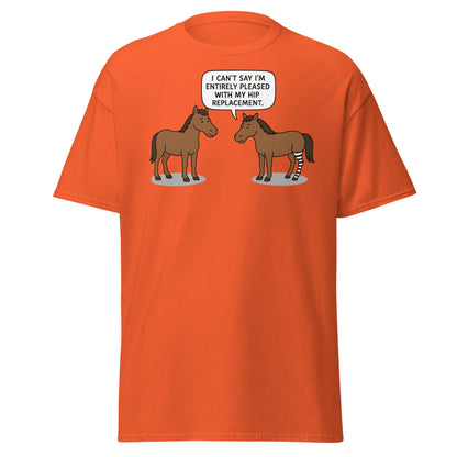 Funny Horse Hip Replacement Zebra Leg T-Shirt - Orange - T-Shirts Online