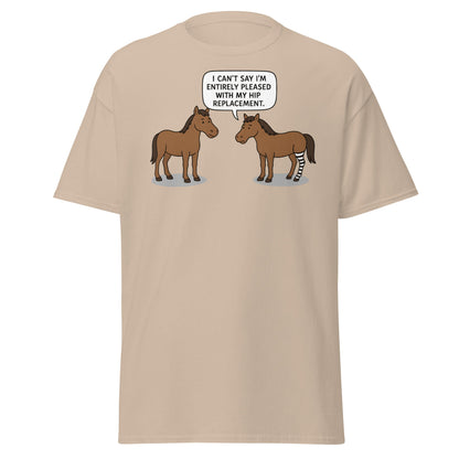 Funny Horse Hip Replacement Zebra Leg T-Shirt - Sand - T-Shirts Online