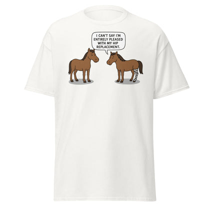 Funny Horse Hip Replacement Zebra Leg T-Shirt - White - T-Shirts Online