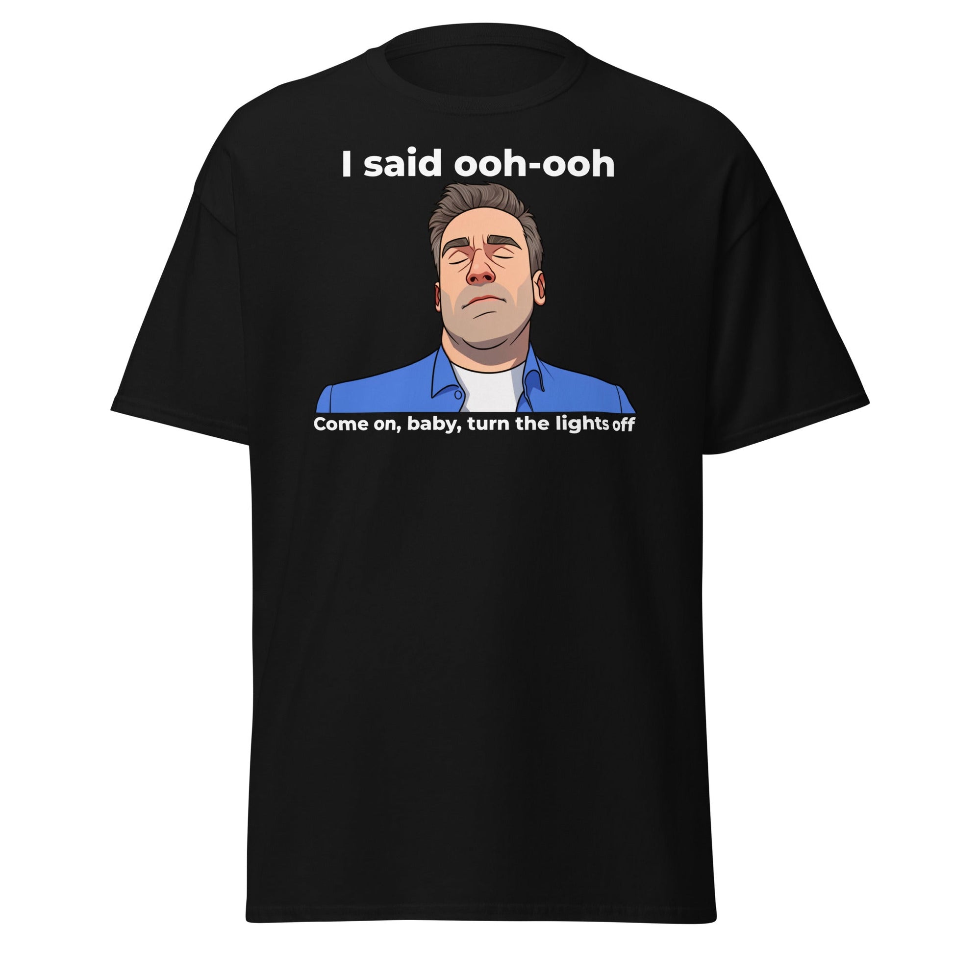 Funny Jon Hamm Ooh - Ooh T-Shirt | Classic Meme Tee - Black - T-Shirts Online