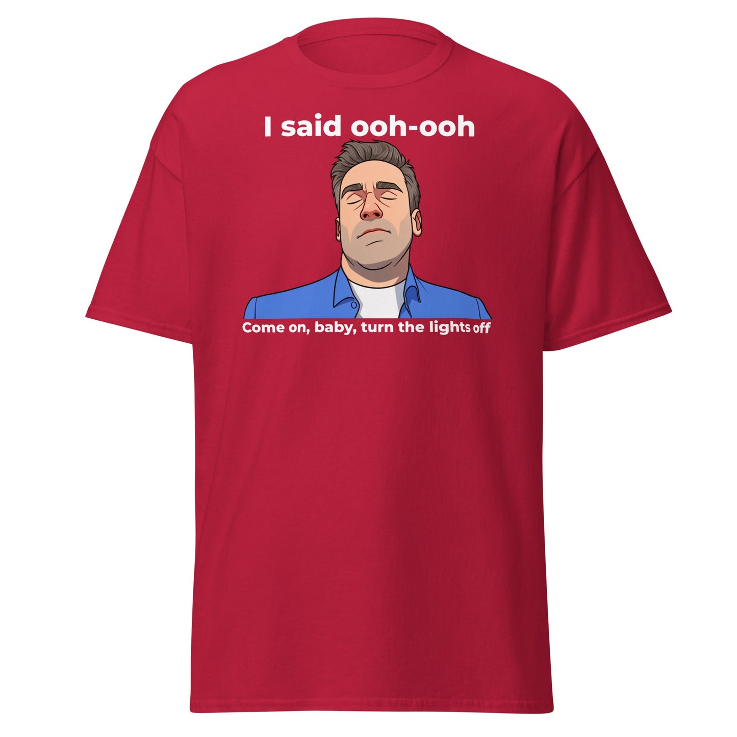 Funny Jon Hamm Ooh - Ooh T-Shirt | Classic Meme Tee - Cardinal - T-Shirts Online