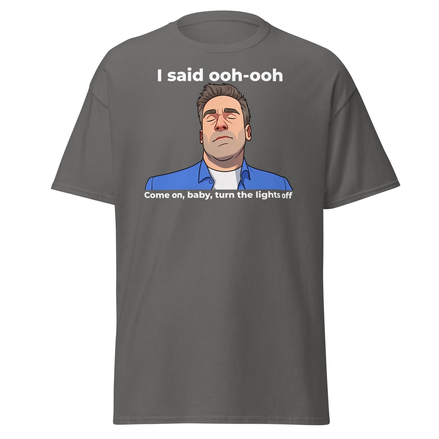 Funny Jon Hamm Ooh - Ooh T-Shirt | Classic Meme Tee - Charcoal - T-Shirts Online