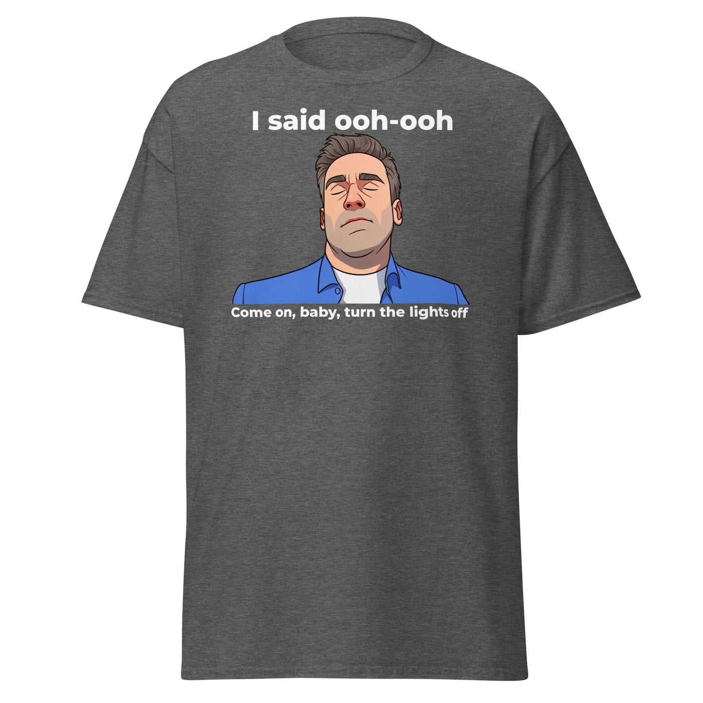 Funny Jon Hamm Ooh - Ooh T-Shirt | Classic Meme Tee - Dark Heather - T-Shirts Online