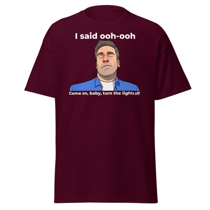 Funny Jon Hamm Ooh - Ooh T-Shirt | Classic Meme Tee - Maroon - T-Shirts Online