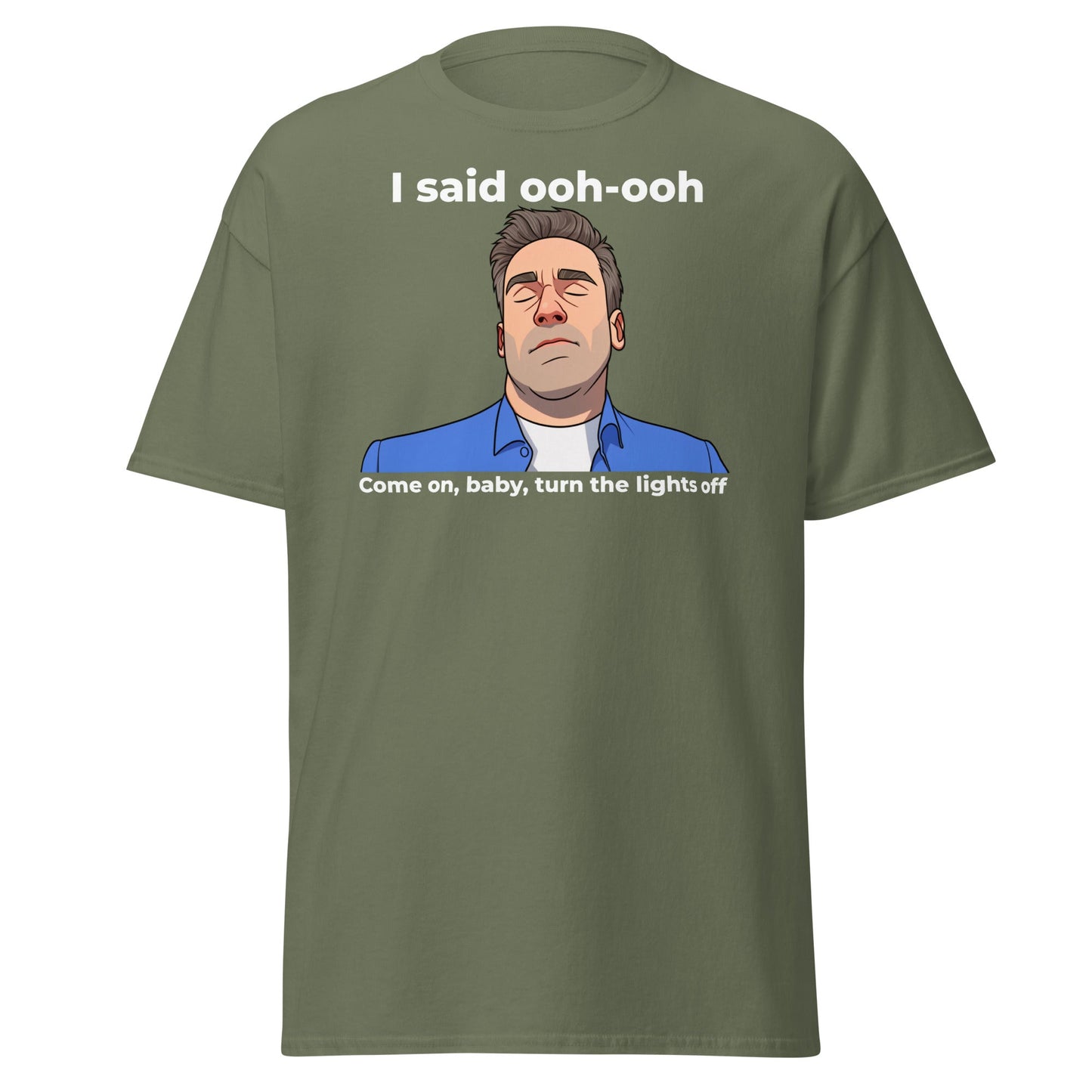 Funny Jon Hamm Ooh - Ooh T-Shirt | Classic Meme Tee - Military Green - T-Shirts Online