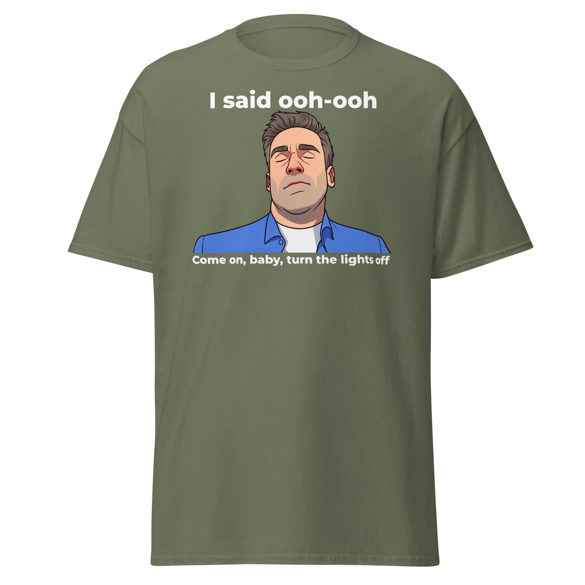 Funny Jon Hamm Ooh - Ooh T-Shirt | Classic Meme Tee - Military Green - T-Shirts Online