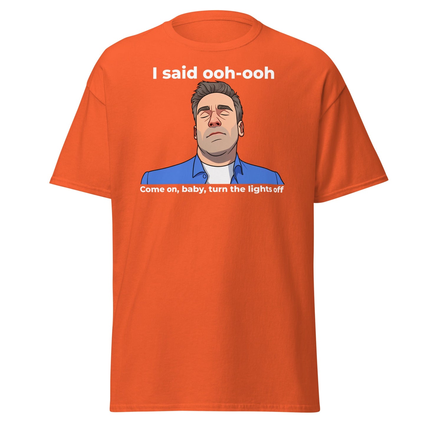 Funny Jon Hamm Ooh - Ooh T-Shirt | Classic Meme Tee - Orange - T-Shirts Online