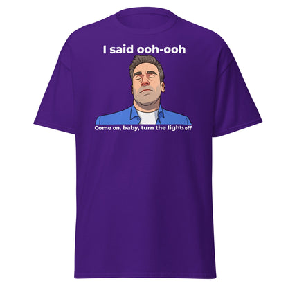 Funny Jon Hamm Ooh - Ooh T-Shirt | Classic Meme Tee - Purple - T-Shirts Online