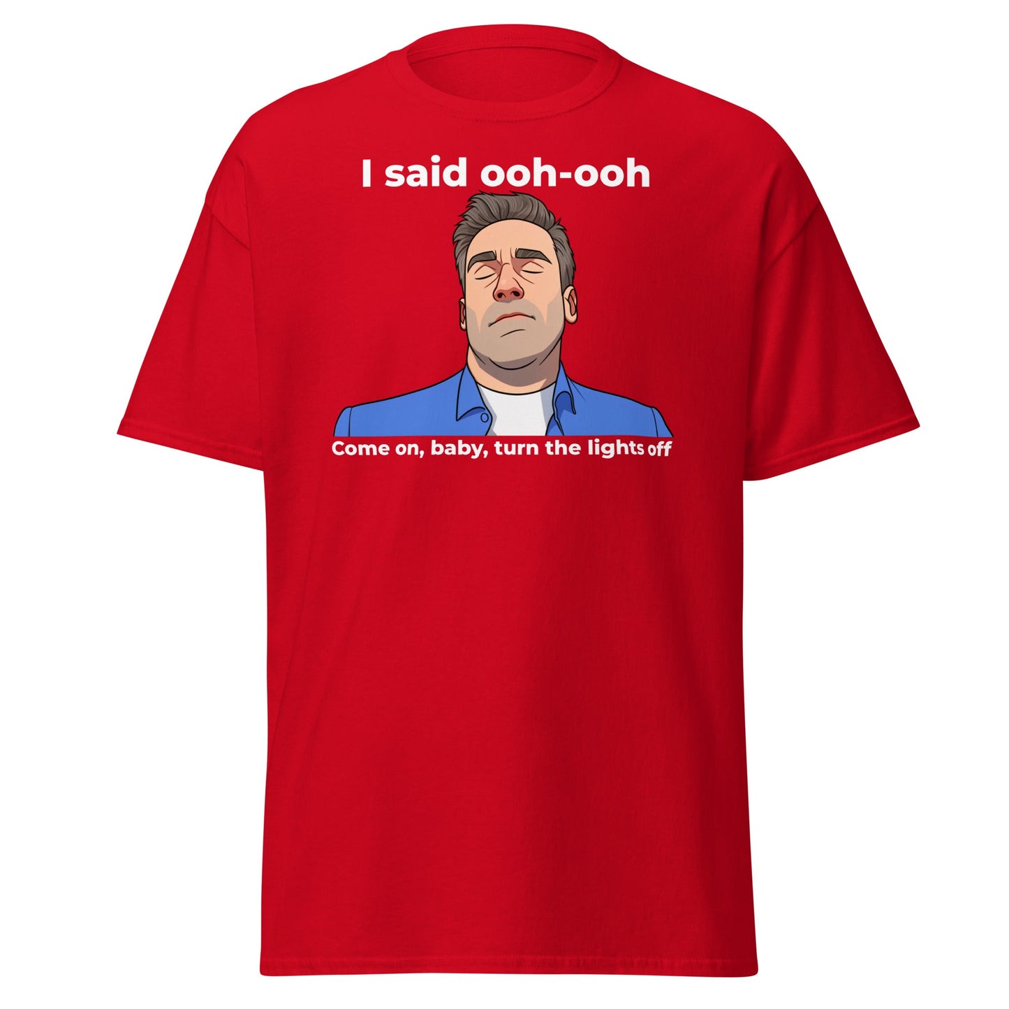 Funny Jon Hamm Ooh - Ooh T-Shirt | Classic Meme Tee - Red - T-Shirts Online