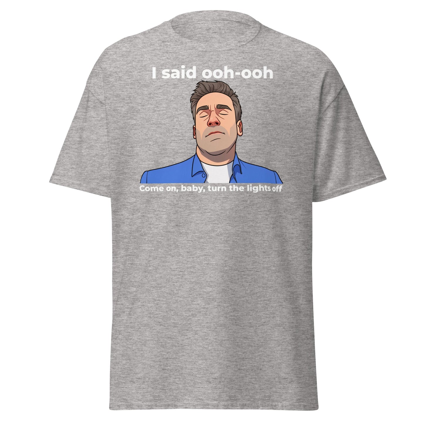 Funny Jon Hamm Ooh - Ooh T-Shirt | Classic Meme Tee - Sport Grey - T-Shirts Online
