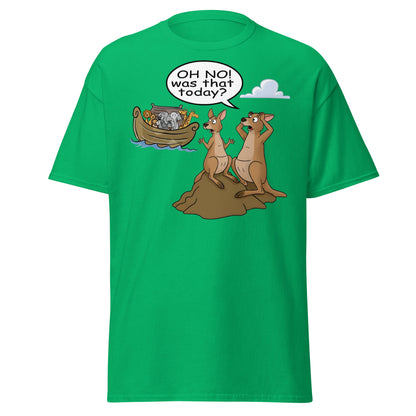 Funny Kangaroo Noah's Ark Missed It T-Shirt - Irish Green - T-Shirts Online
