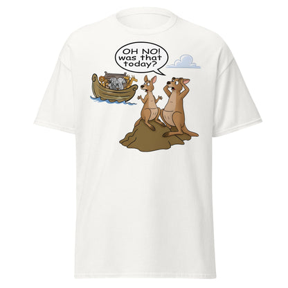 Funny Kangaroo Noah's Ark Missed It T-Shirt - White - T-Shirts Online