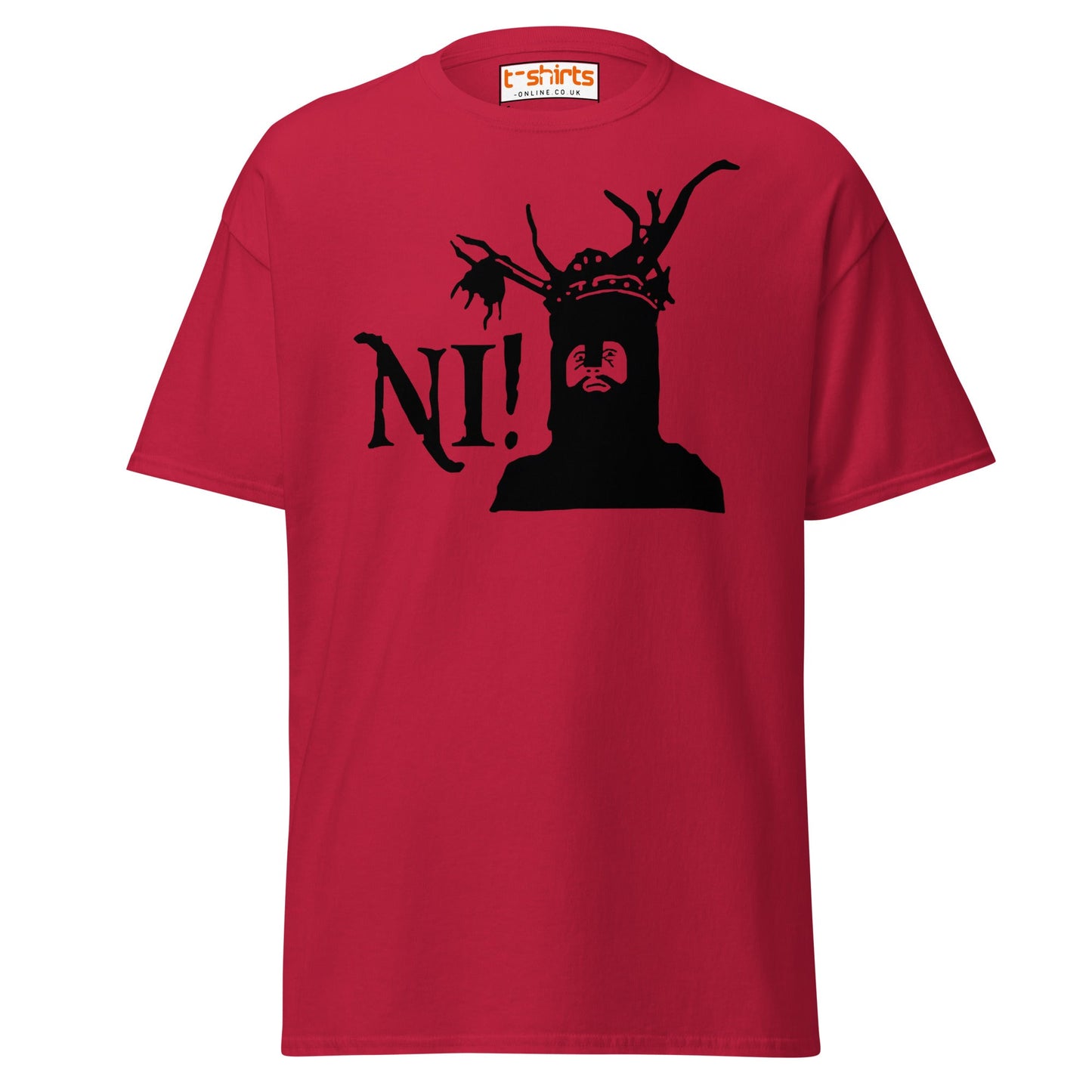 Funny Ni! Knight T-Shirt – Medieval Comedy Tee - Cardinal - T-Shirts Online