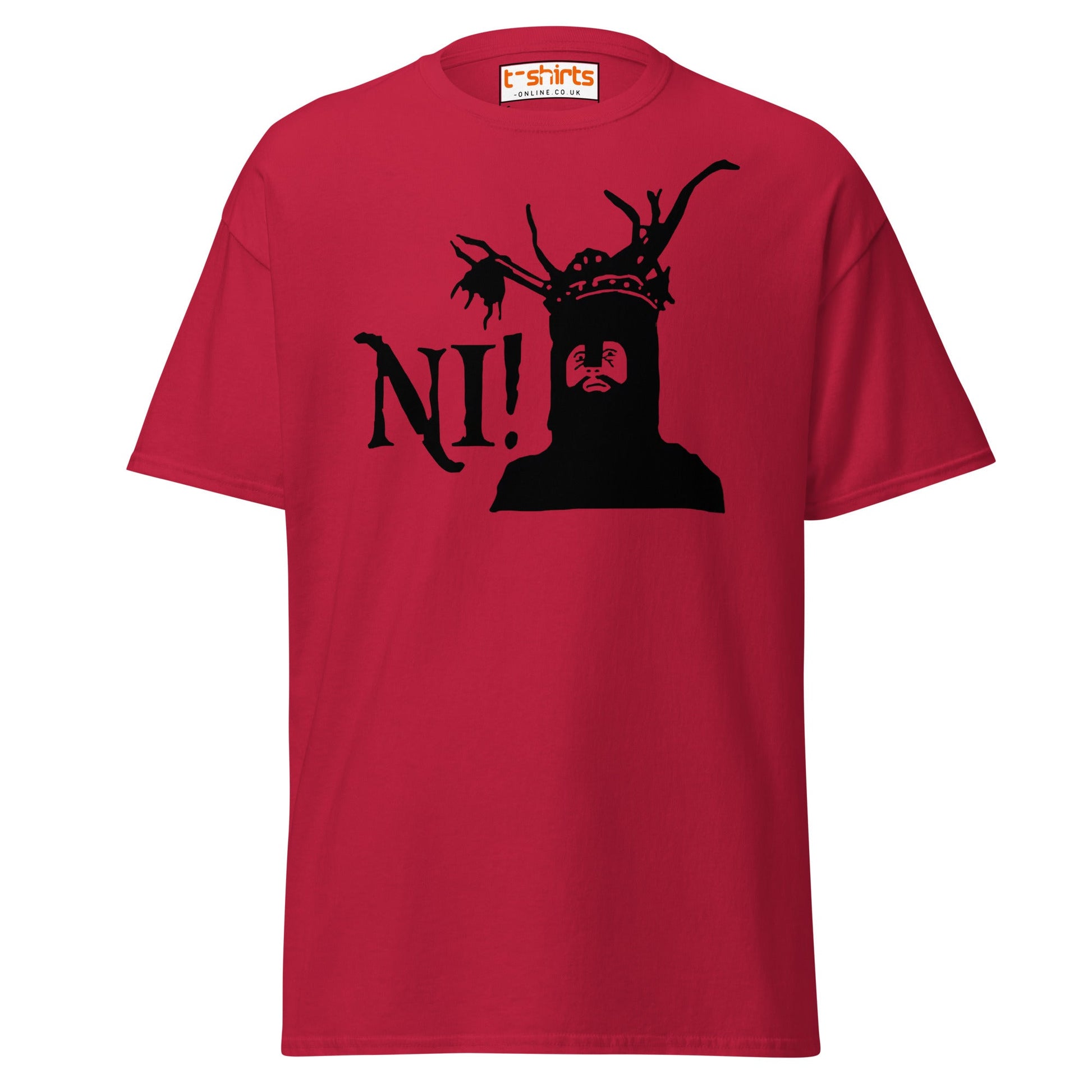 Funny Ni! Knight T-Shirt – Medieval Comedy Tee - Cardinal - T-Shirts Online