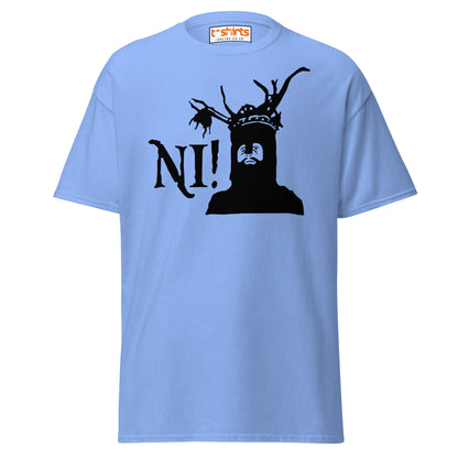 Funny Ni! Knight T-Shirt – Medieval Comedy Tee - Carolina Blue - T-Shirts Online
