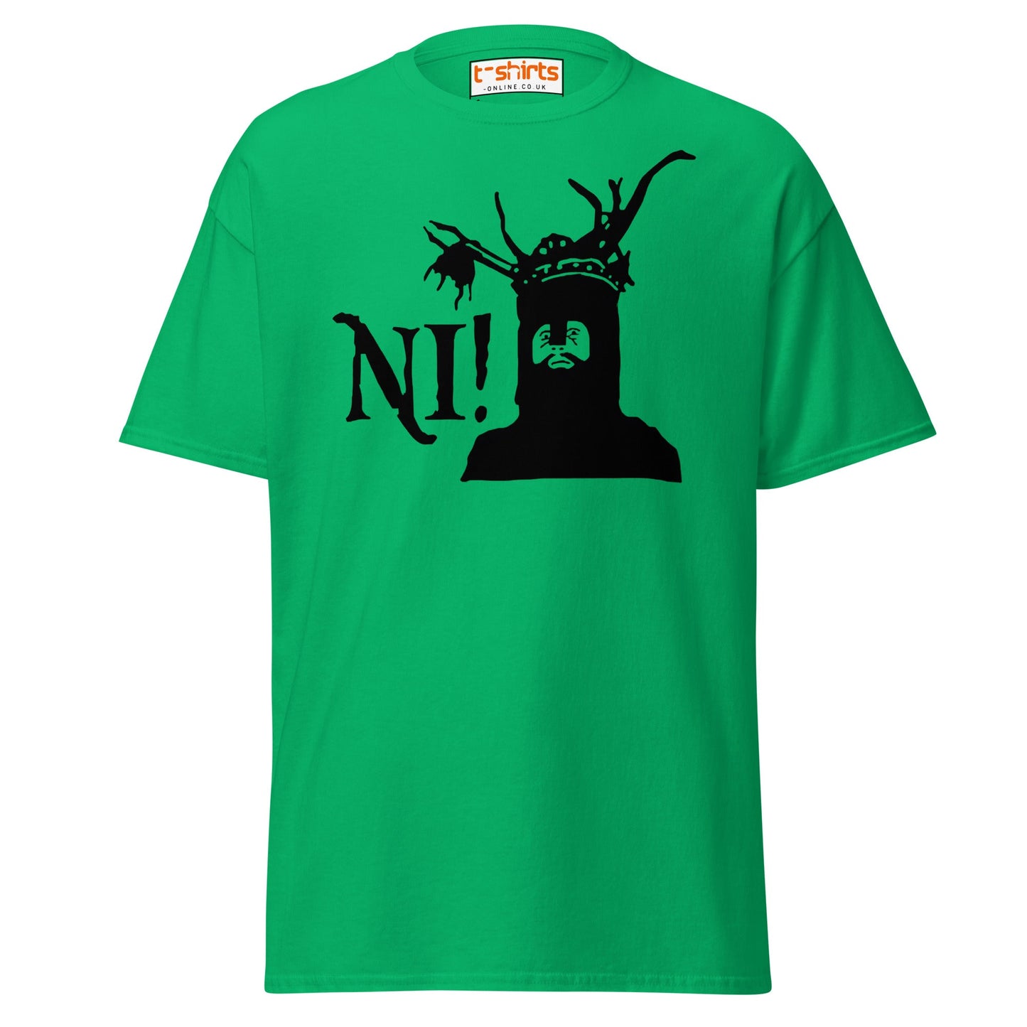 Funny Ni! Knight T-Shirt – Medieval Comedy Tee - Irish Green - T-Shirts Online