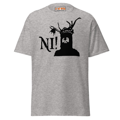 Funny Ni! Knight T-Shirt – Medieval Comedy Tee - Sport Grey - T-Shirts Online