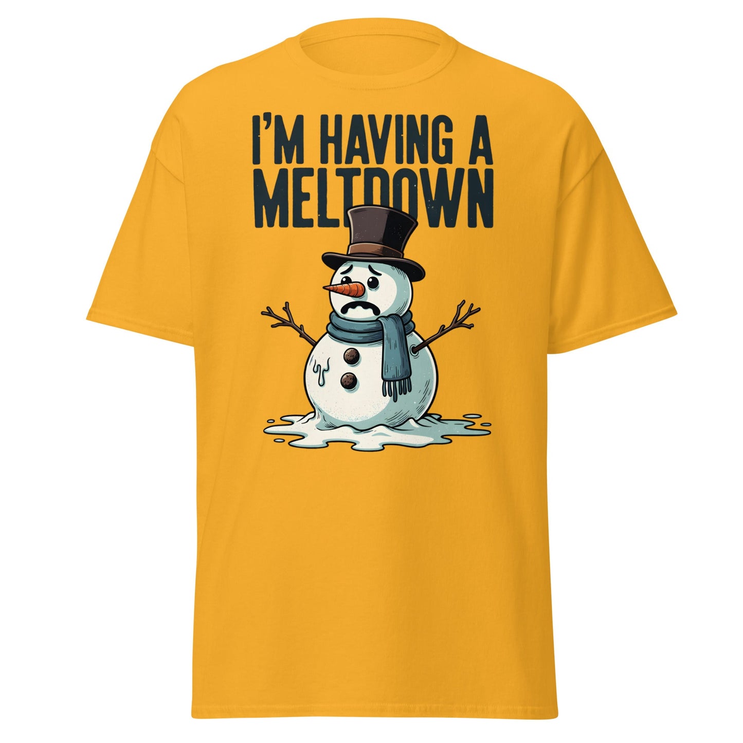 Funny Owl Eye Roll T-Shirt - Sarcastic Humor Graphic Tee - Gold - T-Shirts Online